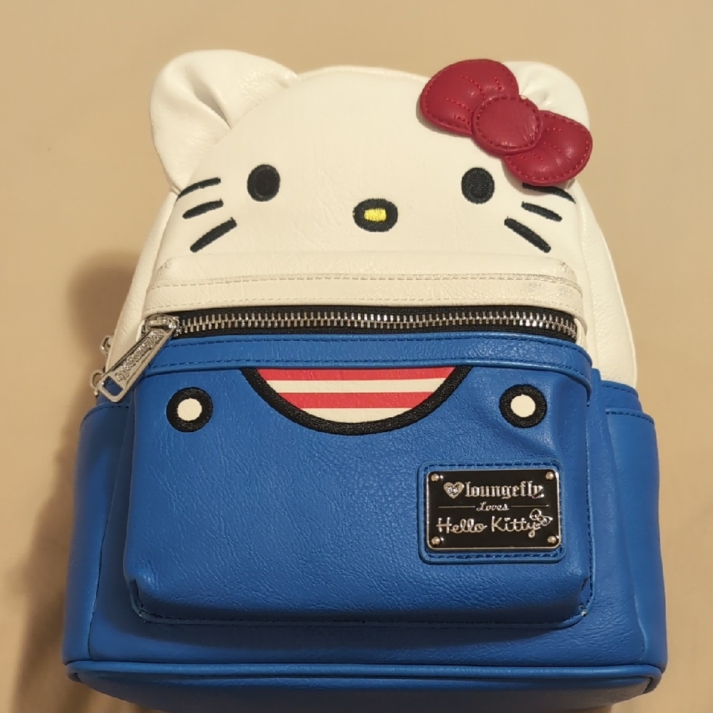 Loungefly Hello Kitty White and Blue Backpack